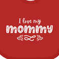 thumbnail image 4 of Inktastic I Love My Mommy with Hearts Boys or Girls Baby Bib, 4 of 4