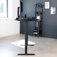 thumbnail image 2 of VIVO Electric 63” x 32” Stand Up Desk, Black Carbon Fiber Table Top, Black Frame, 2 of 8