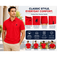 thumbnail image 5 of Men’s Pique Polo Shirt Cotton Short Sleeve Collared Golf Polo Soft Breathable Casual Work Shirt, 5 of 6