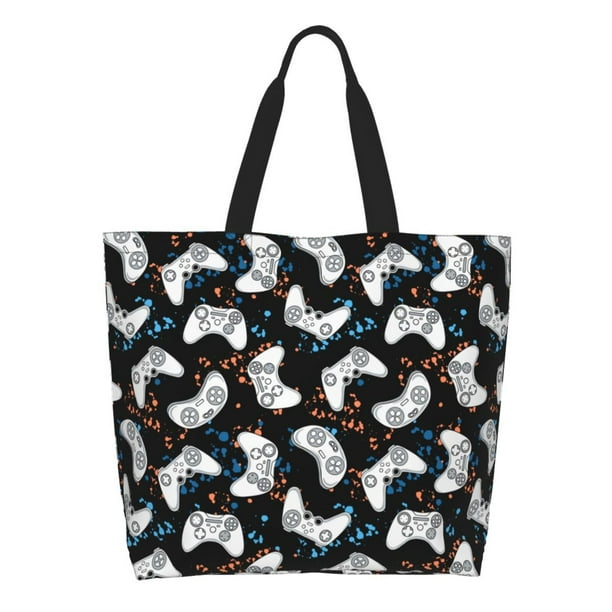 Easygdp Game Bolsas Tote para Mujer, Bolsos de Hombro para Viaje, Bolsos de Mano de Gran Capacidad para Compras y Trabajo