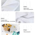 thumbnail image 5 of Coolnut 2 Pieces Cute Owl Kitchen Towels with Hanging Loop, Soft Microfiber Absorbent Hanging Hand Towel for Kitchen Bathroom Mudroom Laundry Room, 12x17 in Wash cloth, 5 of 7