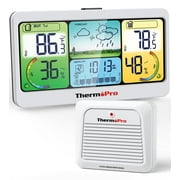 ThermoPro 1000FT Wireless Weather Station, Indoor Outdoor Thermometer Hygrometer Barometer Forecast