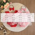 thumbnail image 3 of Toddler Baby Girls Clothes Sets Letter Ruffled Long Sleeve Romper Dress with Hairband Kids Fall Winter Holidays Casual Lace Jumpsuit Dress 6-12 Months, 3 of 8