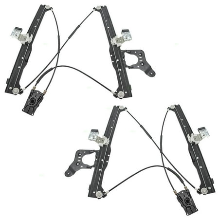 Driver And Passenger Rear Power Window Lift Regulators Replacement For Chevrolet Cadillac Gmc Pickup Truck 15135970 15135971