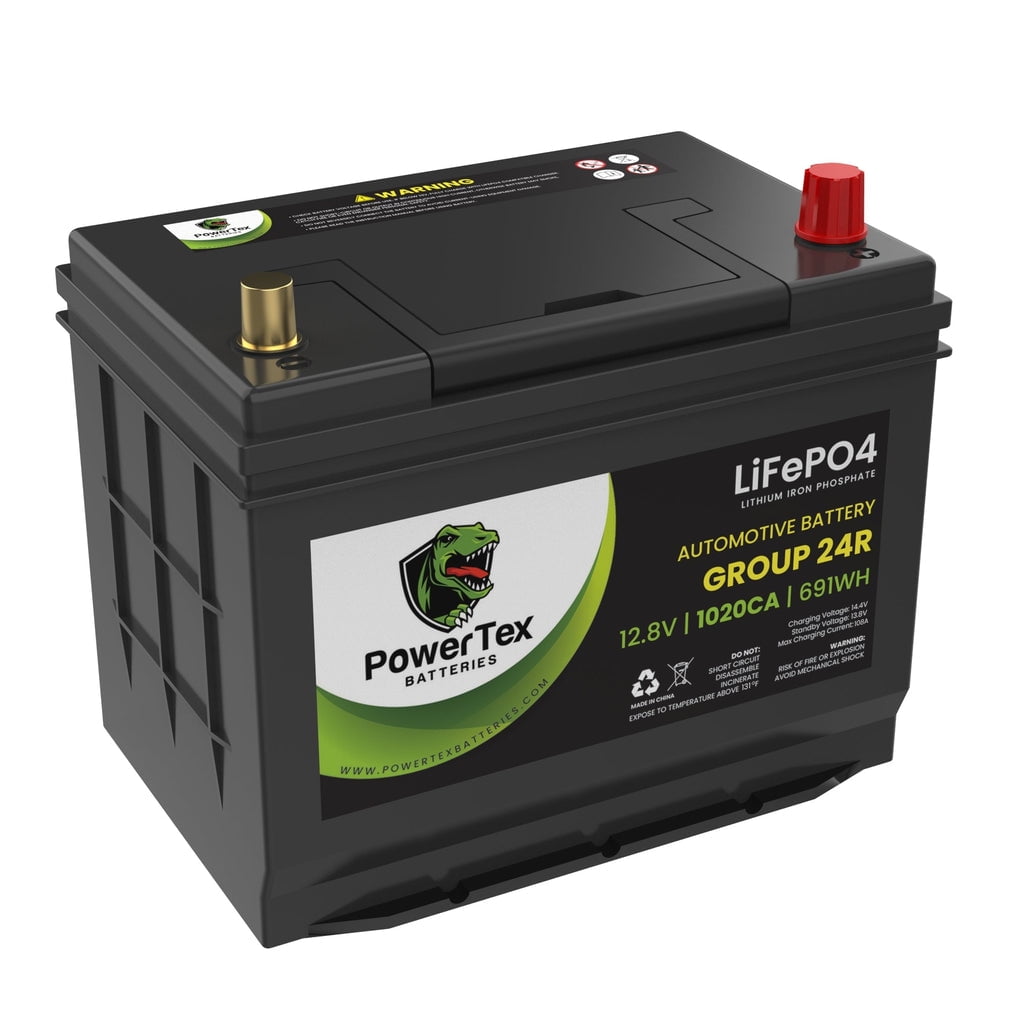 Powertex Batteries LiFePO4 Lithium Iron Phosphate 12.8V 1020CA 480CCA