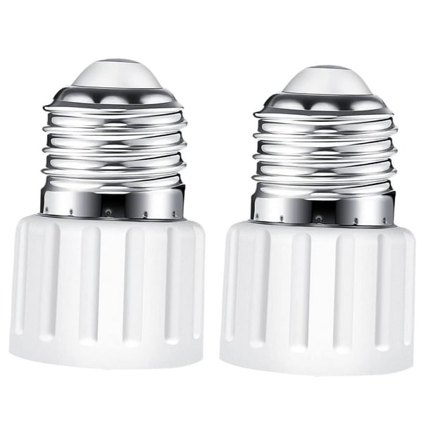 Adaptador de casquillo E26, casquillo de bombilla con rosca, universal, resistente al calor, fácil de instalar, adaptador de lámpara, convertidor de blanco