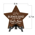 thumbnail image 6 of Buenos días! Let God's love guide your steps Star Table Sign (7" x 7") Religious Decor | Church And Home Table Signs, 6 of 6