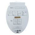 Mainstays Elongated Plastic Toilet Seat with Soft Close and Easy off in