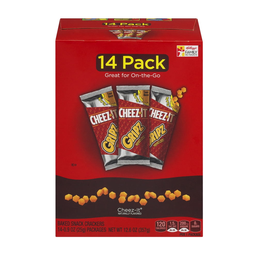 Cheez-It Gripz Baked Snack Crackers 14 CT by Sunshine Biscuits, Inc.