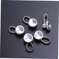 thumbnail image 2 of HUGFEGWE 12 Pcs Rallonges Élastiques Réglables à Boucle Prolongée Rallonges en Alliage Boucle d'Extension Bouton Allongé en Alliage Argent CA919-99943, 2 of 9