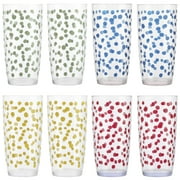 Gap Home Paint Dot 27.5-Ounce Assorted Color Acrylic Tumbler Set, Set of 8