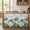 Green Grey, variant on Under Sink Cabinet Curtain 28''W x 35''L, Summer Tropical Leaves Storage Cover Curtains, Green Botanical Palm Trees Self Adhesive Cabinet Skirt for Kitchen/Bathroom Vanity/Laundry Room/Open Shelf
