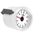 thumbnail image 4 of Instrumento medidor de reloj universal de 2 pulgadas 0-Contador de horas de 12 V/24 V con luz de fondo roja para coche, barco, yate, motocicleta, esfera blanca y marco blanco., 4 of 14