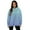 Blue Gradient, variant on COEQINE Women's Hoodies Sweatshirts Pullover Pink Gradient Oversized Long Sleeves Loose Comfy Fit Cozy Lightweight Casual Wear Fashion Y2K Fall Winter Outfits Clothes, M