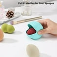 thumbnail image 2 of Makeup Sponge Holder, Mint Green Silicone Case for Beauty Blender, Travel-Friendly, 2 of 5