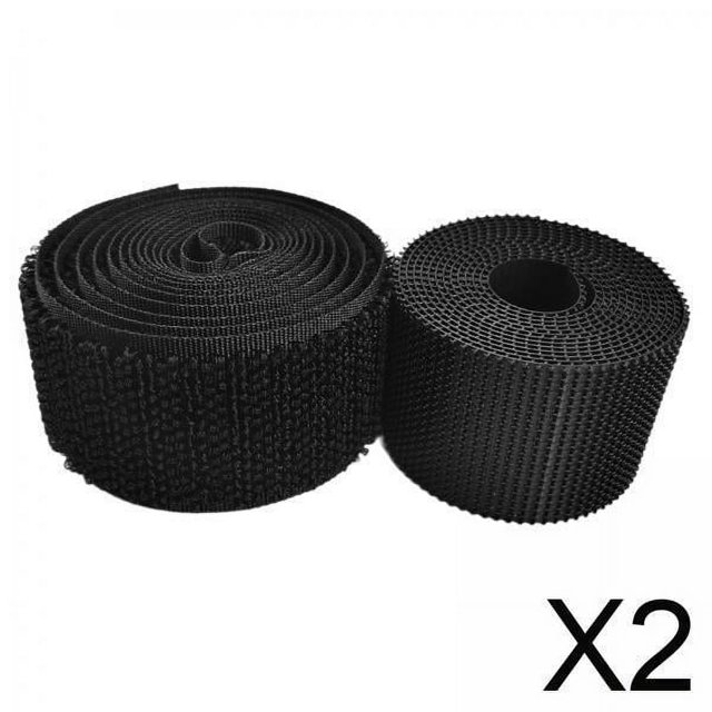 2 Cintas Adhesivas Entrelazadas Para Coser, Para Manualidades, Bolsos, Ropa, 2 Cm, Color Negro