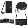 thumbnail image 6 of Elegant Case for Samsung A12 4G Wallet Case RFID Blocking Card Slots Holder with Shoulder&Crossbody Strap, Magnetic Folio Kickstand Handbag Flip Phone Cover for Samsung Galaxy A12 4G, Black, 6 of 8