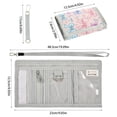 thumbnail image 3 of JIALIOU Nylon Trifold Card Wallet with ID Window Zipper Pocket for Men Women Teen Differently Cartoon Bow, 3 of 7