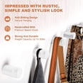 thumbnail image 4 of Ganchos de pared de madera bsdonte, 12 unidades, blancos, hechos a mano, resistentes, 4 of 6