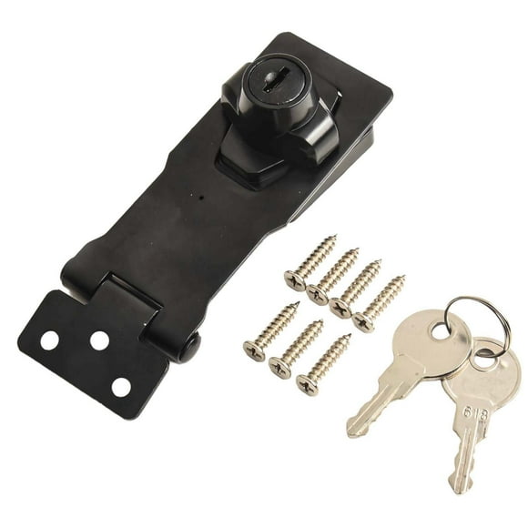 Reliable Keyed Entry Hasp Lock Suitable for Cabinets Small Doors Toolboxes