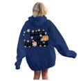thumbnail image 1 of WEAIXIMIUNG Sweat à Capuche pour Femmes Mode Décontractée Lettres Imprimées devant et derrière Sweat à Capuche Décontracté Ample, 1 of 7