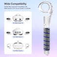 thumbnail image 3 of VR Accessories Handle Attachments for Meta Ouclus Quest3/Quest3S, Dual Handles and Long Stick Handle Extension Grips to Play Multiple VR Games, Gorilla Tag Long Arms Grips Beat Saber Golf Club, 3 of 7