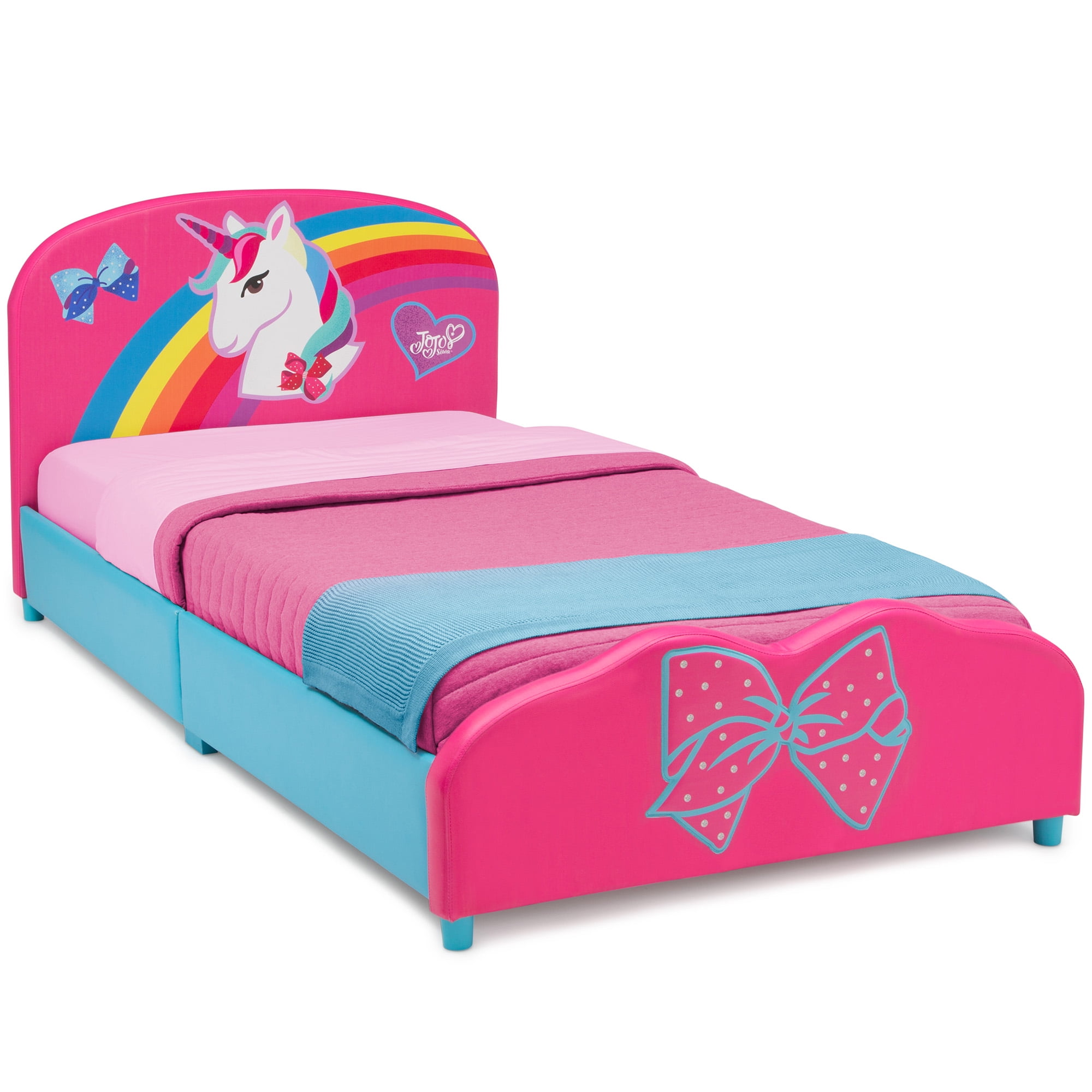 JoJo Siwa Upholstered Twin Bed by Delta 