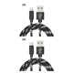 thumbnail image 4 of Seitruly Cable de carga Tipo-C Cable de carga rápida Cable de datos trenzado de nailon Accesorio para cable de teléfono, 2 metros, negro Negro 2 metros 2piezas, 4 of 6