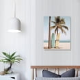 thumbnail image 3 of Nawypu  Beach Coastal Canvas Wall Art Seascape Artwork Sea Coconut Art and Beach Surfboards Painting Seaside Palm Tree Picture Decor for Living Room Bedroom, 3 of 4