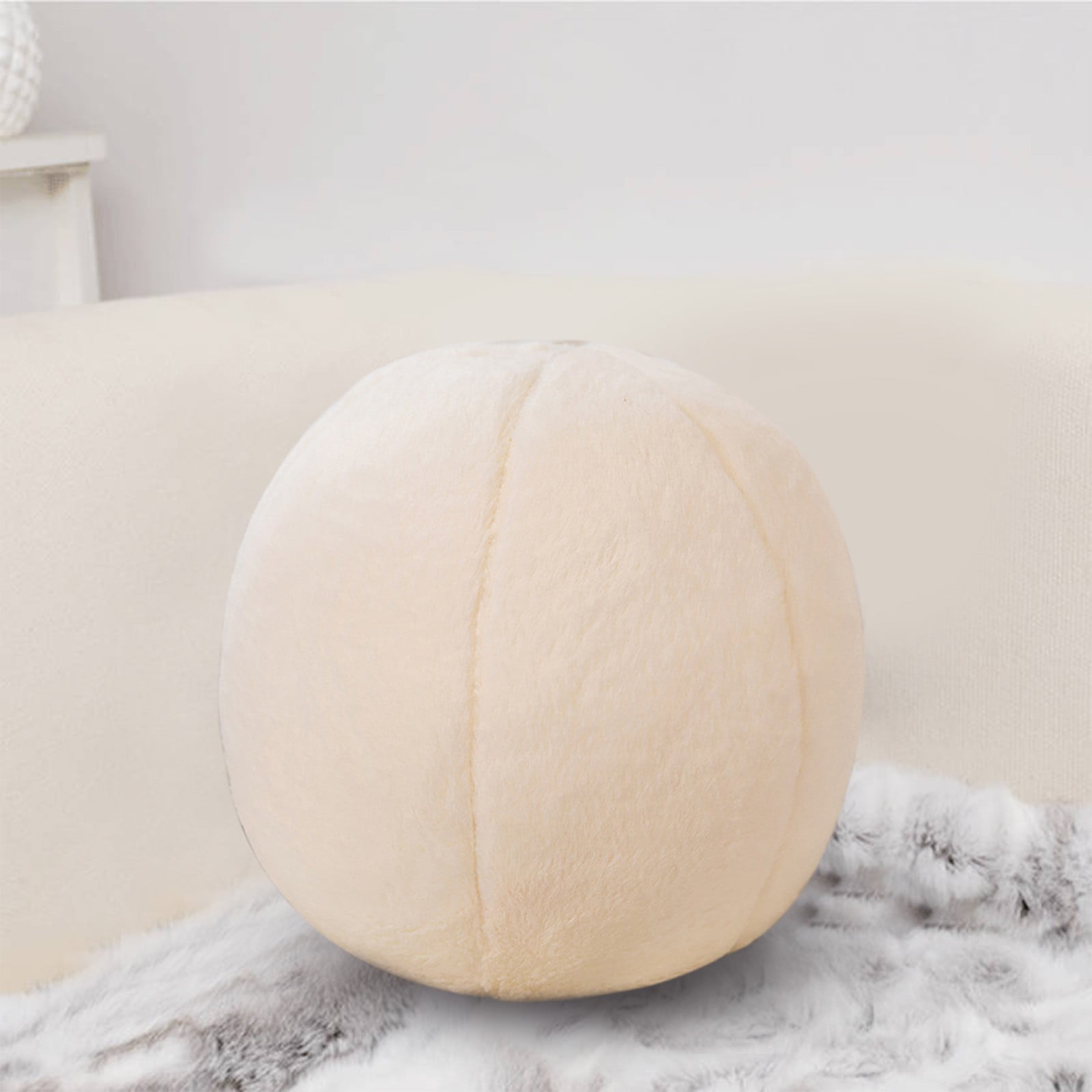 Ball Pillow, Soft Round Throw Pillows, Sphere Shaped Pillow Round Decorative Pillow, 11.8 Inch Round Plush Pillow Cushion for Couch, Sofa, Bedroom
