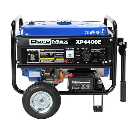 - DuroMax XP4400E 4400 Watt 7 Hp 8 Hour RV Grade Gas Generator w/ Electric Start