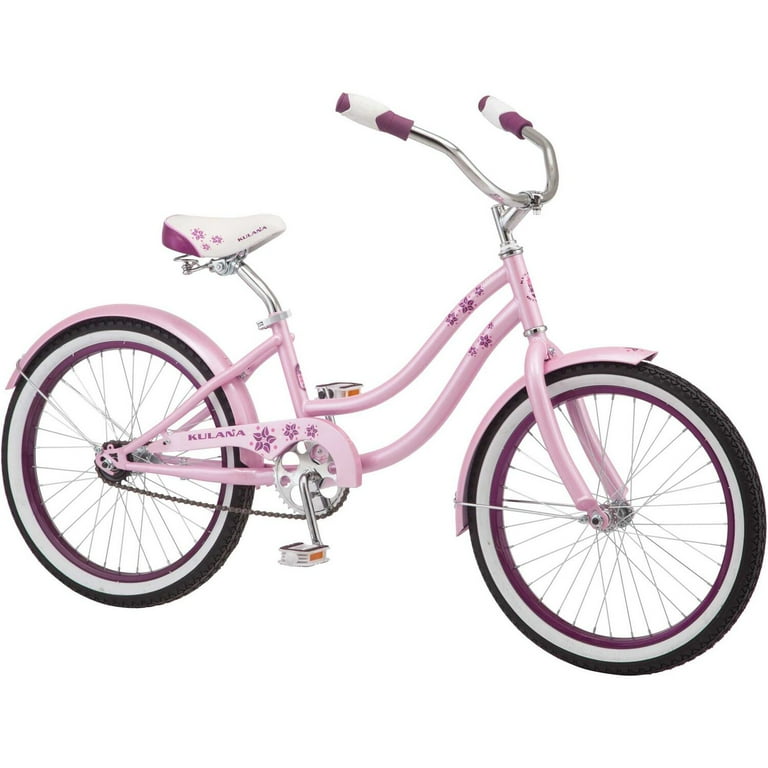 Kulana Makana 20 Inch Single Speed Pink Cruiser Bike for Age 6 Walmart