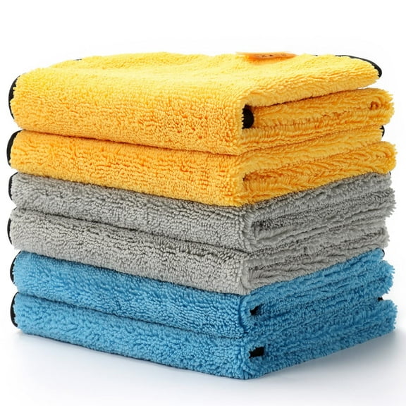 AstroAI Microfiber Cleaning Cloth for Cars, 6 Pack