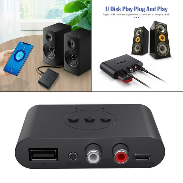 Receptor de Audio USB Bluetooth 5.0 Macarena Adaptador de Audio Dual 3.5 mm
