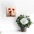 thumbnail image 4 of RUIYC Charming Stretched and Framed Giclee Canvas Prints Artwork Abstract Floral Oil Paintings Style Picture Photo on Canvas Wall Art for Bedroom Home Decorations 16x16in, 4 of 4