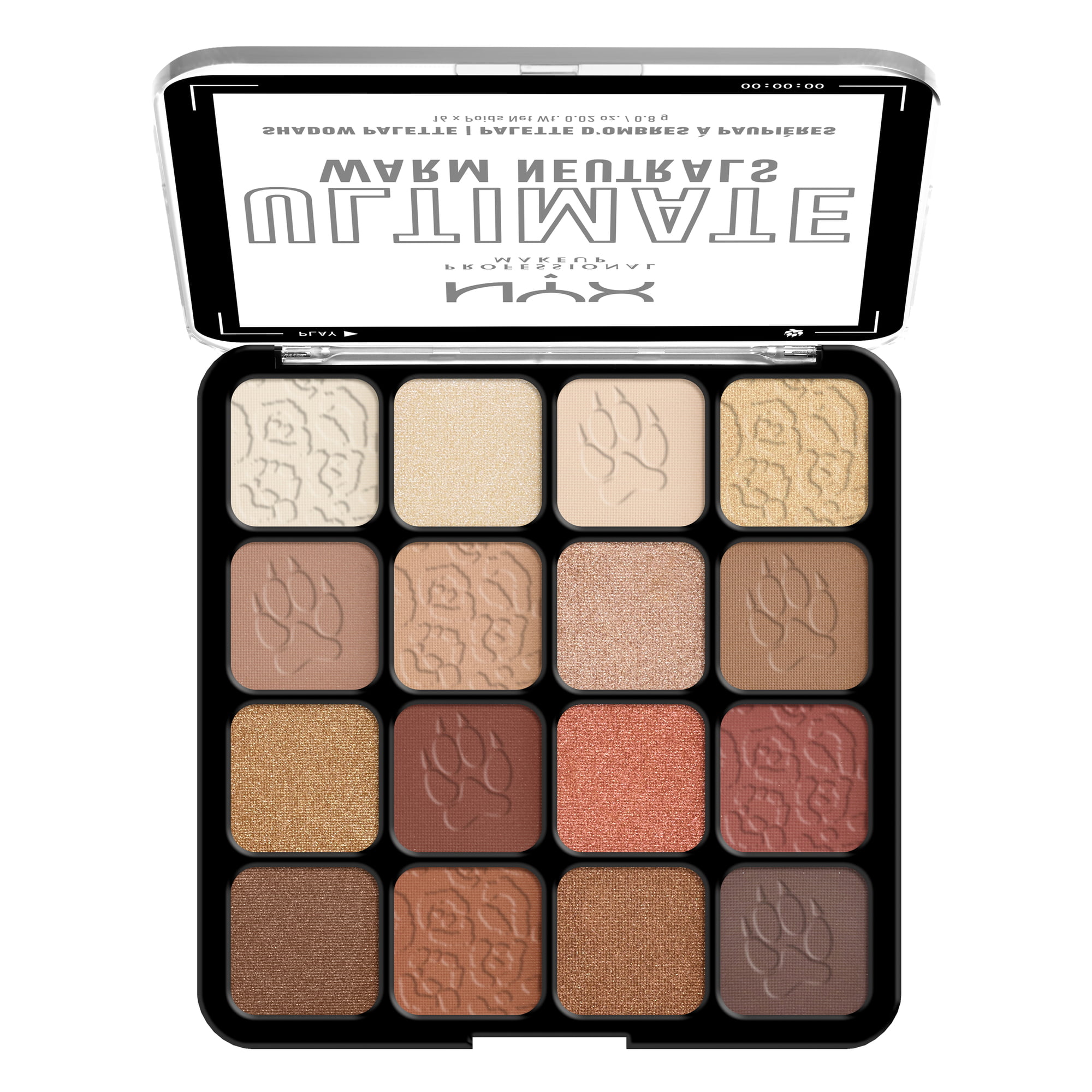 NYX Professional Makeup Ultimate Eye Shadow Palette, Warm Neutrals photo 2