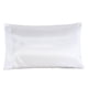 thumbnail image 1 of Funda de almohada de satén de seda sintética de lujo, protector de almohada - Tamaño Queen (EE. UU.) 20 x 30 pulgadas Blanco, 1 of 9