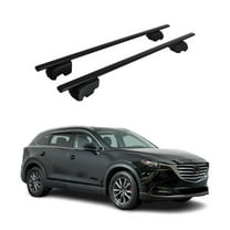 Roof Racks Luggage Carrier Cross Bars Iron for Mazda CX-9 2016-2023 Black 2Pcs