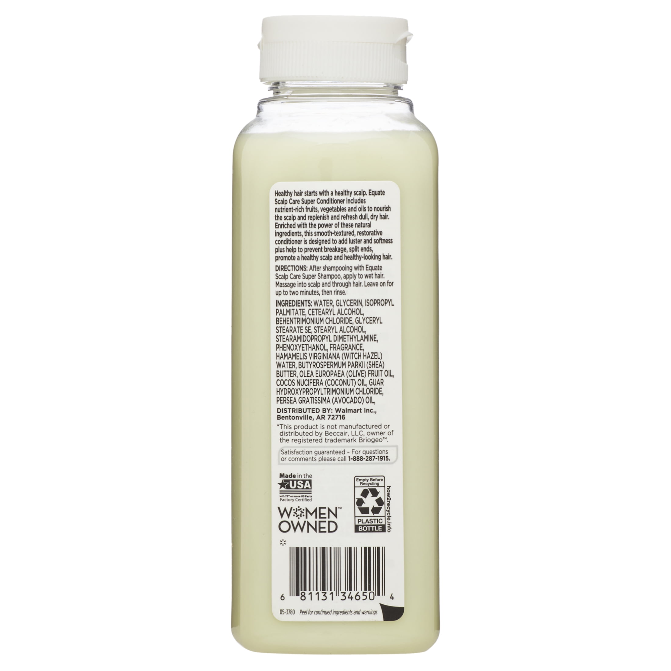 Equate Scalp Care Super Conditioner, Spinach + Apple, 12.5 fl oz