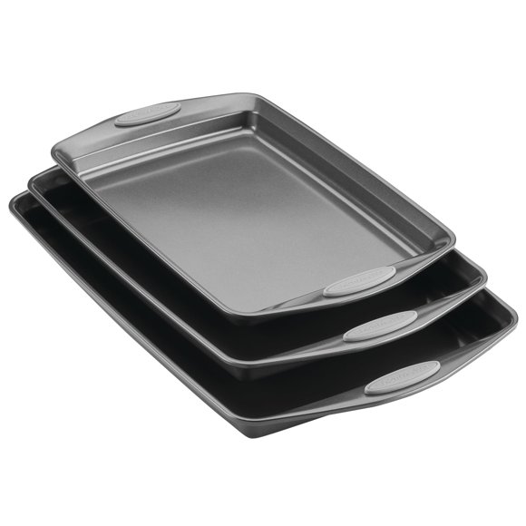 Rachael Ray Ensemble de Moules Antiadhésifs avec Poignées, Non