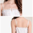 thumbnail image 2 of Gibobby Pijamas mujer invierno Nuevos pijamas de verano para mujer, pantalones con tirantes umbilicales anchos sexys, traje de servicio doméstico holgado y cómodo(Blanco,M), 2 of 5