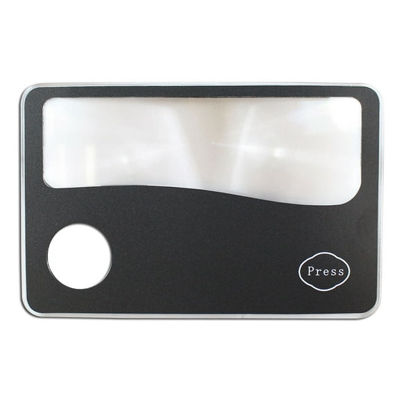 ILLUMINE Wallet-Sized Illuminated Magnifier | 3X Magnification | LED Light | Compact & Durable