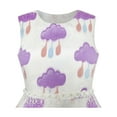 thumbnail image 4 of Girls Dress Purple Raining Cloud Ruffle Skirt Party 10, 4 of 8