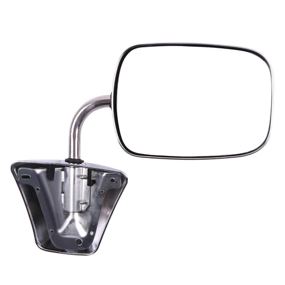 SCITOO Towing Mirror Fit For Chevy/For GMC Truck Driver Side or Passenger Side Replacement Side View Stainless Steel Manual Folding Door Mirror