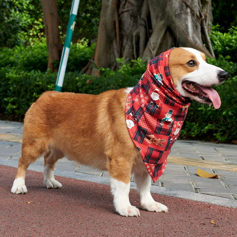 AnsFind Dog Bandanas Christmas Scarves Bibs for Dogs Premium