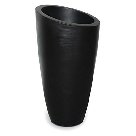 42 in. Modesto Tall Planter, Black