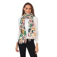thumbnail image 2 of FORMRS Womens Scarf Winter Soft Long Big Warm Shawls Wrap Tassel Scarves, Floral Blooms, 2 of 9