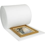 Efficient Padding: 1/2x24x72' White Soft Foam Roll - Single