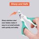 thumbnail image 5 of Cat Nail Clipper, Pet Nail Clippers and Trimmer for Cats, Dogs, Puppies, Kittens, Hamsters, Rabbits and Small Animals, Sharp, Safe - Cat Claw Clippers (Blue/White), 5 of 5