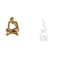 thumbnail image 1 of Estatua de fuego de pensador abstracto, figura de llama de resina, decoración para mesa, sala de estar, estantería de oficina, escultura moderna, ador, 1 of 8